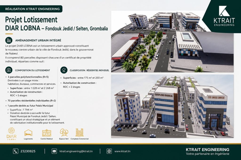Projet Lotissement Diar Lobna - Grombalia